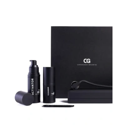 Abbildung von Copenhagen Grooming Set für Bartwachstum das originale Bartwuchs einen volleren, kräftigeren Bart. Mit bewährtem Wachstumsaktivator Serum, Dermaroller 50 Tage
