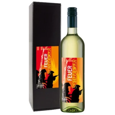 Abbildung von Bull &amp; Bear Wein Geschenk &quot;Feuerschlucker&quot;, Chardonnay 0,75 l, elegantes