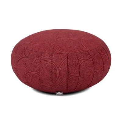 Abbildung von Maharaja Collection: Meditationskissen ZAFU. 38 x 20 cm Mayuri. dunkelrot
