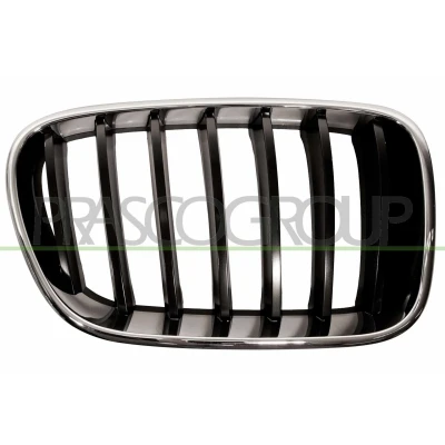 Abbildung von BLIC 6502 07 00939980P Kühlergrill vorne rechts chrom, schwarz BMW: X3