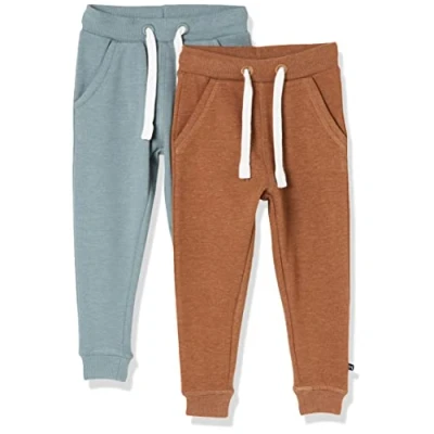 Abbildung von MAGIC KIDS WEAR Jogginghose Kinder und Babies aus Baumwolle, 2er Pack Toffee (236), 128