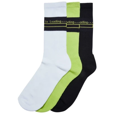 Abbildung von Urban Classics Unisex Loading 3PACK Socken, Größe: 47 50, White black frozenyellow