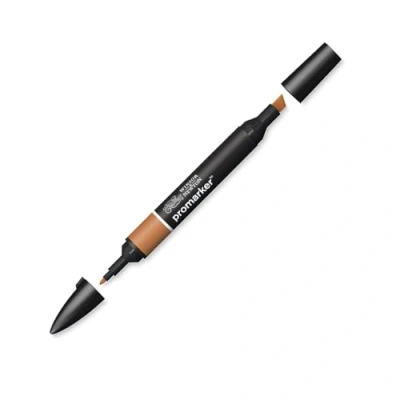 Abbildung von Winsor &amp; Newton &quot; ProMarker 0203213 Professioneller Layoutmarker 2 Spitzen, fein breit für Zeichnungen, Design Layouts Kakao