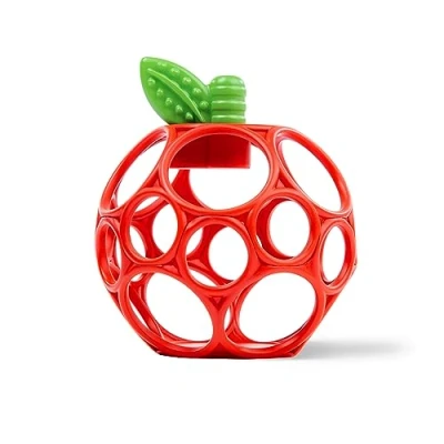 Abbildung von Bright Starts Oball Easy Grasp Apfel Beiring Spielzeug, Hold My Own Collection, BPA frei, Unisex, Neugeborene und lter