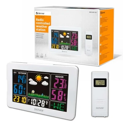 Abbildung von DENVER Wetterstation WS 540, weiß, mit Farbdisplay