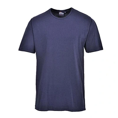 Abbildung von Portwest Damen S/S Thermo T shirt S Shirt, Blau Navy, L EU