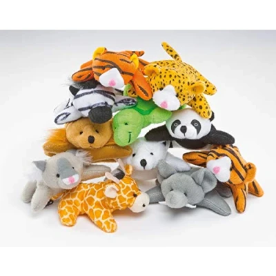 Abbildung von Baker Ross EF613 Zootiere Kuscheltier Mitgebsel für Kinder 10 Stück, Plüschtier Mitbringsel Spielzeug Kindergeburtstag Mitgebsel, Abschiedsgeschenk Kindergarten