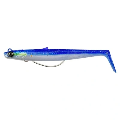 Abbildung von Savage Gear Sandeel V2 Weedless Blaues Perlsilber 11,5cm 22g Gummifisch