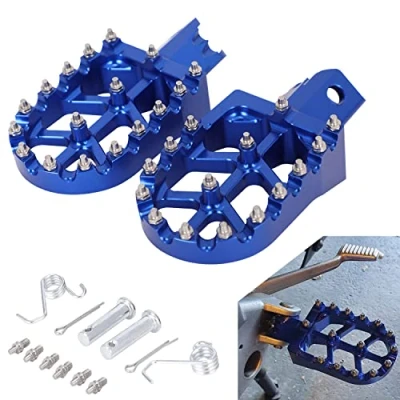 Abbildung von Fussrasten Motorrad,Motorrad Fußrasten Dirt Bike für CRF50 CRF70 CRF110 XR50 XR70 XR110 Pit Blau