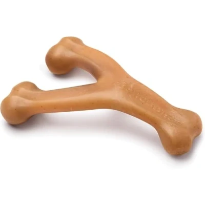 Abbildung von Benebone Wishbone Langlebiges Kauspielzeug für Aggressive Kauer, echter Huhngeschmack, Größe L