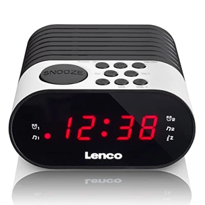 Abbildung von Lenco clock radio cr 07 white A002297