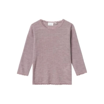 Abbildung von Name it Nmfwang Needle Solid Langarmshirt für Kinder, Größe: 86, Sparrow