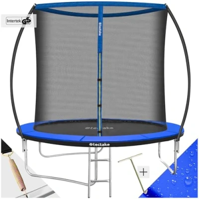 Abbildung von tectake Gartentrampolin Trampolin, Ø 244 cm, (Komplettset), GS zertifiziert