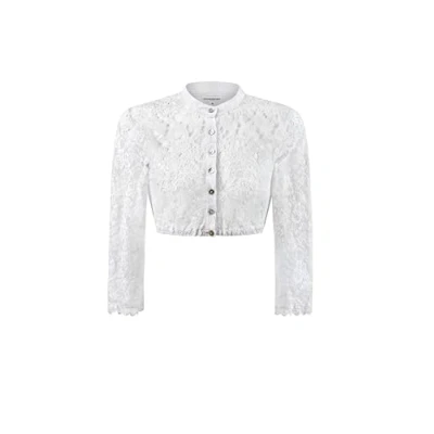 Abbildung von Stockerpoint Damen Candy Trachtenbluse, Weiß, 44