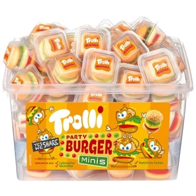 Abbildung von Trolli Dosen Diverse Sets 1er 2er 3er 4er Set Büro Party Mischpaket Grosspackung 1x Burger &amp; 1xHLKauf Block