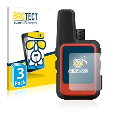 Abbildung von BROTECT Schutzglas für Garmin inReach Mini 2 (3 Stück) Schutzfolie Panzer Folie Glas [Extrem Kratzfest 9H, Anti Fingerprint, Ultra Transparent]