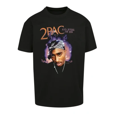 Abbildung von Upscale by Mister Tee Tupac ALL EYEZ ON ME Anniversa Tshirt print, Herren, Größe: XS, Black