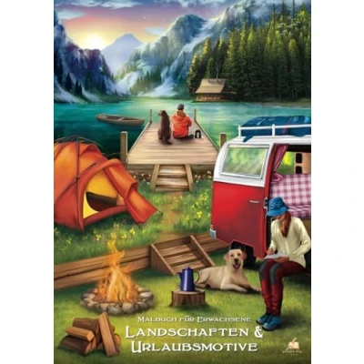 Abbildung von Malbuch für Erwachsene Landschaften und schöne Urlaubsmotive: 50 wunderschöne Landschaftsmotive von Sandstränden, Berglandschaften, Stadtmotive u.v.m.