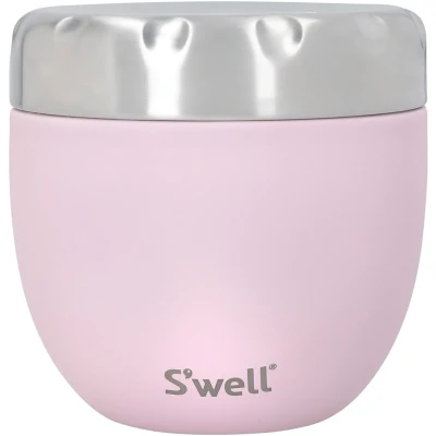Abbildung von Swell Thermoschüssel &quot;S’well Pink Topaz Eats 2 in 1 Food Bowl&quot;, tlg., aus Edelstahl, Therma Technologie mit dreischichtiger Außenschale