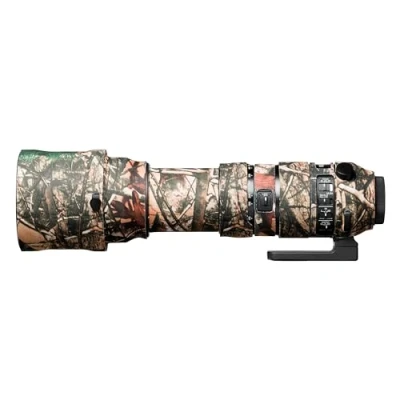 Abbildung von easyCover Lens Oak Objektivschutz Schutz für Ihr Kameraobjektiv Geeignet Sigma 150 600mm F5 6.3 DG OS HSM Sport Wald Camouflage