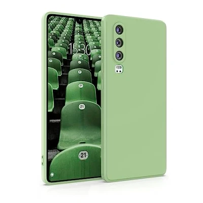 Abbildung von MyGadget Hülle für Huawei P30 robuste Silikon Schutzhülle TPU Case Slim Silikonhülle Back Cover Kratzfest Handyhülle Matt Grün