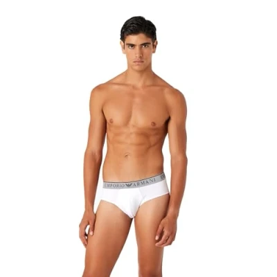 Abbildung von Emporio Armani Herren Men&#039;s 2 pack Endurance Boxer Briefs, Black/White, M EU