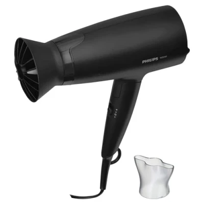 Abbildung von Philips Haartrockner Series 3000 BHD308/10, 1600 W, mit ThermoProtect Aufsatz 3, Hitze und Geschwindigkeitsstufen