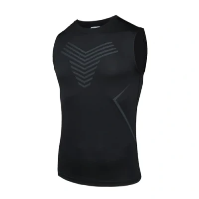 Abbildung von AMZSPORT Herren Kompressions Tanktop Ärmellos Funktionsshirts Baselayer Unterhemd Schwarz M