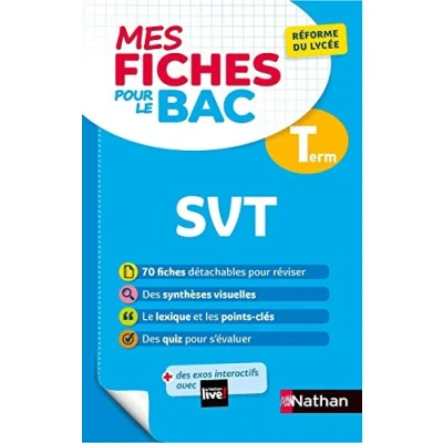 Abbildung von Mes Fiches pour le BAC Sciences de la Vie et dela Terre Terminale