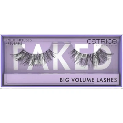 Abbildung von Catrice Faked Big Volume Lashes, künstliche Wimpern, Schwarz, langanhaltend, Falsche Wimpern Effekt, ohne Mikroplastikpartikel, Nanopartikel frei, Parfüm, ölfrei, 1er Pack (1pair)