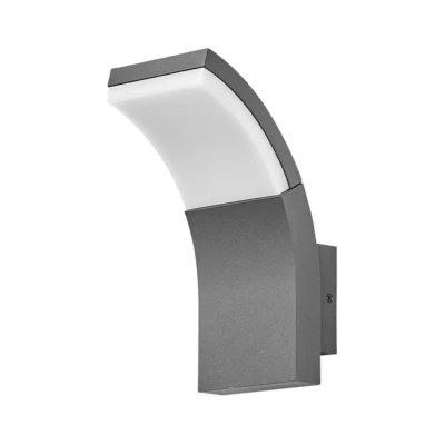 Abbildung von Lucande LED Außenwandleuchte Timm, 20 cm, anthrazit, Metall