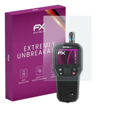 Abbildung von atFoliX Glasfolie kompatibel mit Flir MR277 Panzerfolie, 9H Hybrid Glass FX Schutzpanzer Folie