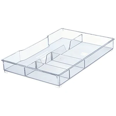 Abbildung von LEITZ Schubladeneinsatz Wow Cube A4 glasklar, für Schubladenbox (Packung, 1 St., St), 167 x 35 247 mm