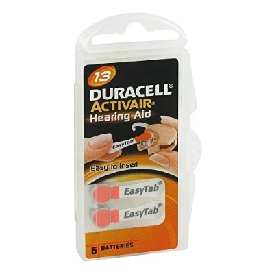 Abbildung von Batterien für Hörgeräte Duracell 13