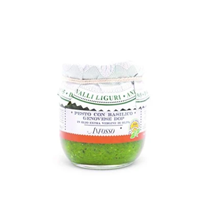 Abbildung von Olio Anfosso Basilikum Pesto&quot; Pesto con basilico Genovese DOP&quot; in nativem Olivenöl extra, 180 g