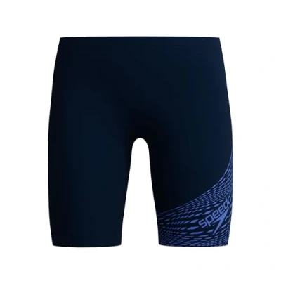 Abbildung von Speedo BOYS Medley LOGO Jammer Badehose Pants für Kinder, Größe: 116, Royal blue/dark blue