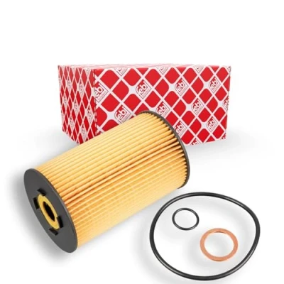 Abbildung von FEBI BILSTEIN 109164 Ölfilter mit Dichtring Filtereinsatz MERCEDES BENZ: T2/LN1 Kasten / Kombi, LK/LN2, NG