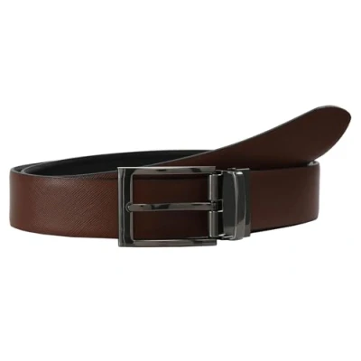 Abbildung von Lloyd Men&#039;s Belts Regular BELT Gürtel, Herren, Größe: 120, Cognac/schwarz