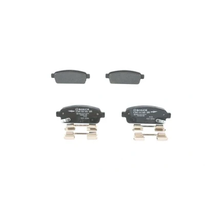Abbildung von BOSCH 0 986 494 666 Bremsbelagsatz Low Metallic mit akustischer Verschleißwarnung Anti Quietsch Blech, Montageanleitung OPEL: Mokka / X