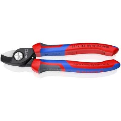 Abbildung von KNIPEX Kabelschere mit Comfort Griffen brüniert 165 mm 95 12 SB