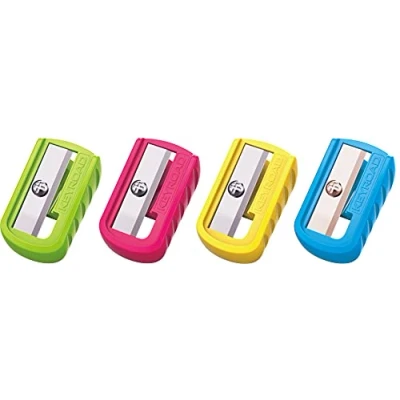 Abbildung von KEYROAD Ergonomischer Anspitzer Einzeln / 96 Stück/aus Kunststoff/Klingen aus Stahl/von Bleistiften und Buntstiften/Für Kindergarten Vorschule Schule