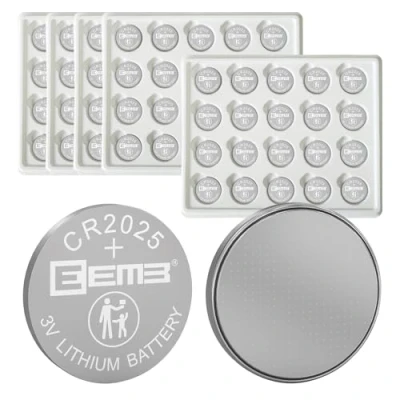 Abbildung von EEMB CR2025 Batterie 3V Lithium Li MnO₂ Knopfbatterie 2025 Kompatibel mit Key FOBs, Taschenrechnern, Münzzählern, Uhren, Herzfrequenzmessern, Glukometer und mehr(100)