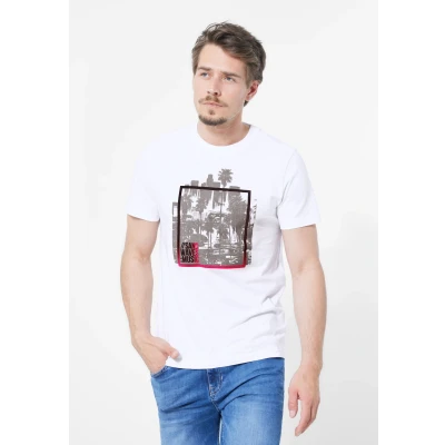 Abbildung von STREET ONE MEN T Shirt, mit Wordingprint