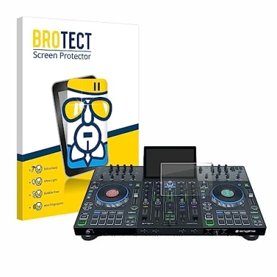 Abbildung von BROTECT Schutzglas für Denon DJ Prime 4/4+ Schutzfolie Panzer Folie Glas [Extrem Kratzfest 9H, Anti Fingerprint, Ultra Transparent]