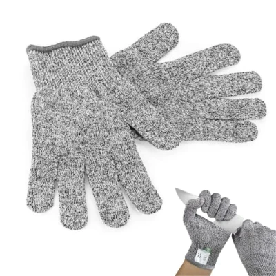 Abbildung von Schnittsichere Handschuhe. Leistungsfähiger Level 5 Schutz. lebensmittelecht. Handschuhe für Gartenbau/Baustelle/Küche Einsatzhandschuhe. (XL 26 cm)