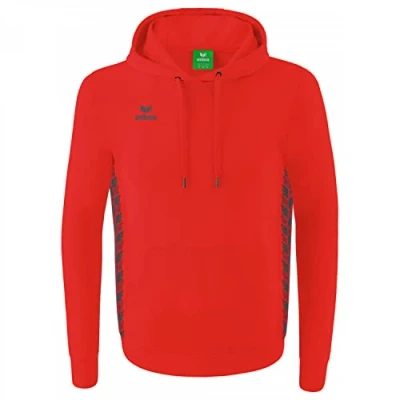 Abbildung von Erima Kinder Essential Team Basic Kapuzensweat, rot, 128