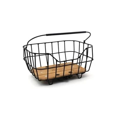 Abbildung von Racktime Unisex Erwachsene Baskit Breeze Fahrradkorb, schwarz, 1size