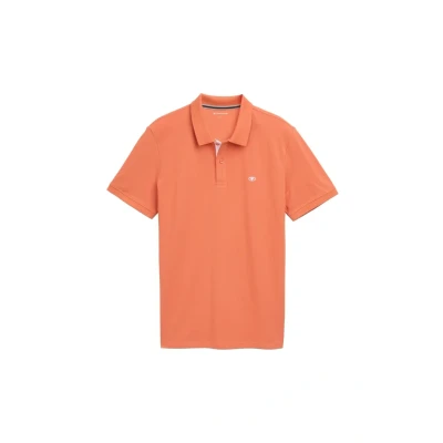 Abbildung von TOM Tailor Basic WITH Contrast Poloshirt, Herren, Größe: 3XL, Brick orange