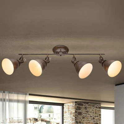 Abbildung von Lighting GIORGIO Strahler Metall rostfarben, 4x E14
