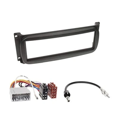 Abbildung von 1 Din Radio Einbauset Blende Radioanschlusskabel Antennenadapter für Jeep Wrangler (TJ Facelift) 2004 2007